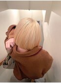 ミルクティーブロンド/抜きっぱなし