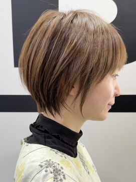 ブレス ヘアデザイン(BLESS hair design) 静岡駅ハンサムショートボブショートカット顔周りレイヤーカット