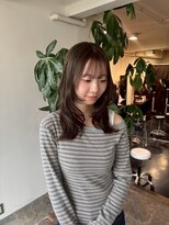 サラジュ 西宮北口店(SARAJU) ブリーチなしでも柔らかい透明感ブラウン