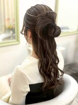 ヘアアンドメイクジップ恵比寿 (Hair＆Make ZIP)&nbsp;カチモリ　ハーフアップ　ヘアセット