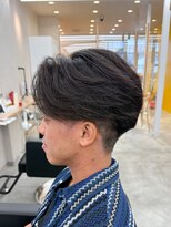 ルースト 南堀江店(ROOST) 刈り上げセンターパート/波巻きツイストスパイラル/南堀江