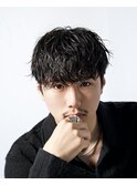 men'shair/波巻きツイストスパイラル/ニュアンスパーマ