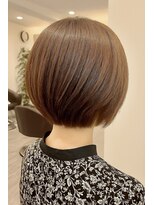 トゥルーブ バイ ファースト 富沢店(trove by first) ハニーベージュ×ショートボブ