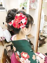 ロカット サロン(Roquat Salon)&nbsp;人気卒業式袴アップアレンジ【ヘアアレンジ　立川/立川南/袴】