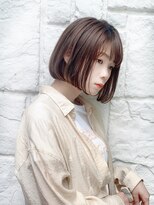 ラミ(L'ami)&nbsp;【東 純平】シンプルが可愛い☆小顔グレージュボブ