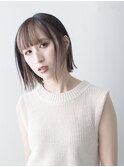 フェイスフレーミング 切りっぱなしボブ