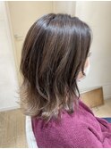 バレイヤージュでつくるミディアムスタイル【RENJISHI 宮本】