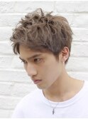 アップバングスパイキーショートメンズヘア【新百合ヶ丘】