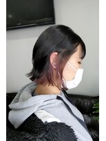 ヘアーアンドアイラッシュ ヨーク(Hair&eyelash york's)&nbsp;外ハネ切りっぱなしボブ