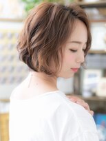 カバーヘア ブリス 北浦和(COVER HAIR bliss) ★キャラメルベージュくせ毛風小顔かきあげボブ20代30代40代★8