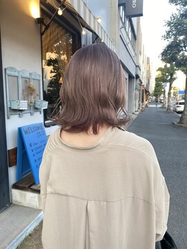 チャプター 問屋町(chapter) ミルクティーベージュカラーレイヤーカットケアブリーチカラー