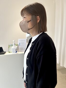 コト 福井大和田店(coto) 福井　大和田　インナーカラー　シルバーグレー　イヤリング