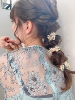 ロイオブジゼル(roi of GiseL)&nbsp;【GiseL】お呼ばれアレンジ　ハーフアップ/ヘアセット/結婚式