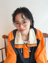 ユイル(Uil)&nbsp;似合わせ小顔ボブ×グレージュカラー デザインカラー