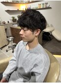 癖毛でもカットのみで収まるマッシュスタイル