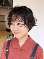 アルバム 池袋(ALBUM)&nbsp;カジュアルパーマ_ハッシュカットフルバング_ba474451