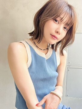 アルテ(ARTE) くびれボブ ボブ シルキーベージュ インナーカラー 表参道青山