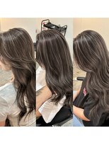 ブレンド 渋谷(BLend)&nbsp;20代30代40代白髪ぼかしハイライト小顔ショートボブミニウルフ