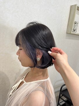 ナンバー エアロ 横浜(N° +aero) インナーカラー/デザインカラー/小顔/ボブ/セクションカラー