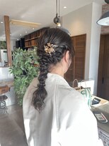 シモン(SIMON)&nbsp;編みおろしアレンジ/半田/知多/半田美容室/知多美容室