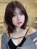 サイン 表参道(SIGN)&nbsp;韓国ヘアグレージュカラーブリーチ無し髪質改善イヤリングカラー