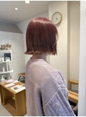 外ハネボブ×チェリーピンク