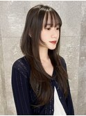 姫カットレイヤーロングミディアムハッシュカット20代30代#12