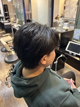 スタイル 皆実店(STYLE) 刈り上げなしセンターパート