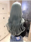 ミントカラーケアブリーチカラー水色カラーハイトーンカラー