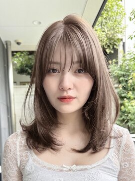 ミンクス渋谷スマートサロン(MINX shibuya smart salon) イメチェン前髪小顔こなれミディ_渋谷/表参道