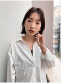 レイヤーボブ/イメチェン/美髪/小顔/前髪似合わせ/透明感カラー