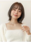 韓国レイヤー顔周りカット透明感カラー髪質改善シースルー