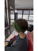 ポイントブリーチオンカラー♪♪