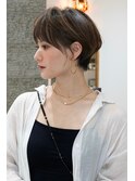 マッシュショート/ショートボブ/小顔カット/耳掛けショート