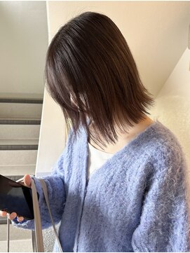 シーン(SCEN) レイヤーカット/顔まわり/前髪/ミディアム/透明感ベージュ/20代