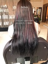 リンイチマルサン(Lin.103)&nbsp;美髪矯正【髪質改善ストレート】＋カラー/ビフォー×アフター