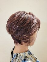 松本平太郎美容室 国立店&nbsp;40代50代60代×ショートレイヤー×イノアカラー×ハイライト