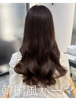 アミー 池袋(Ammy)&nbsp;コテ巻き風パーマ /韓国風パーマ/透明感カラー/レイヤーカット