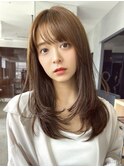 ロングレイヤーカット*顔周りカット*髪質改善トリートメント