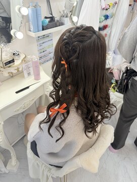 リムネ(RIMUNE) 編みたらし/髪ハート/リボンヘア