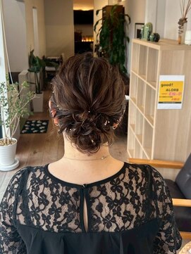 アパートメントヘアー 佐賀/ヘアセット/ヘアアレンジ/結婚式/二次会/成人式/リボン
