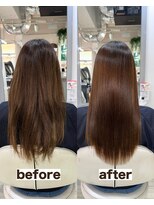 シゲ 自由が丘店(SHIGE)&nbsp;毎月白髪染めをしてても大丈夫！髪質改善ストレート40代縮毛矯正