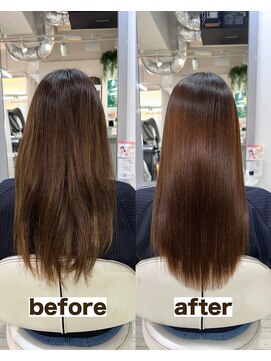 シゲ 自由が丘店(SHIGE) 毎月白髪染めをしてても大丈夫！髪質改善ストレート40代縮毛矯正