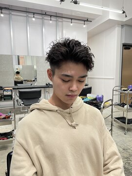 サンズ 梅田 中崎町(SUNS) 【梅田】かきあげアップバングツイストスパイラルパーマ