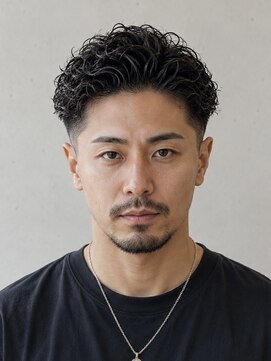 ベーア(Bar) 宮城リョータ風オールバックスパイラルパーマフェード