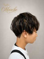 美容室 マルシェ 【岡谷市イルフプラザ1F/美容室マルシェ】_メンズハイライト