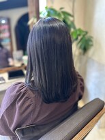 ヘアリゾート粋 ティガ 池袋店(tiga)&nbsp;艶髪グレージュ/ダークカラー/ストレート/髪質改善