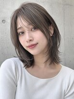 フレイムス ヘア アンド リラックス 高崎駅西口店(Frames hair&relax)&nbsp;小顔ネオミディアムカットウルフレイヤー20代30代40代50代