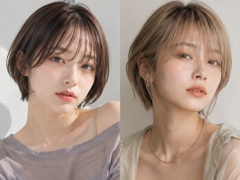モニカ ヘアー(monica Hair)の写真/こだわりの髪質改善カラーでブリーチ/ハイライトもダメージレスに透明感あるツヤ髪が叶う人気の美容室♪