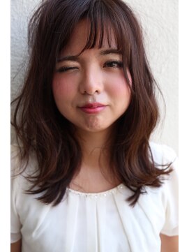 イソラブル(ISOLA-blu) 【ショートシースルーバング】シアーアッシュ×キュートミディ